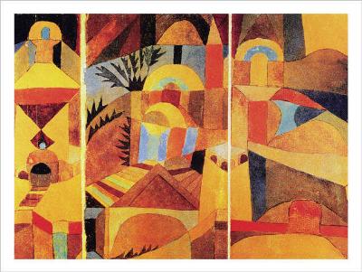 Il giardino del tempio - (PK-558) van Paul Klee