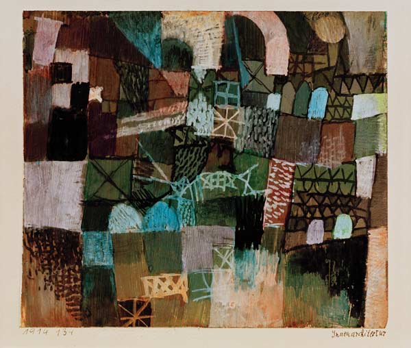 Innenarchitektur, 1914.134 van Paul Klee