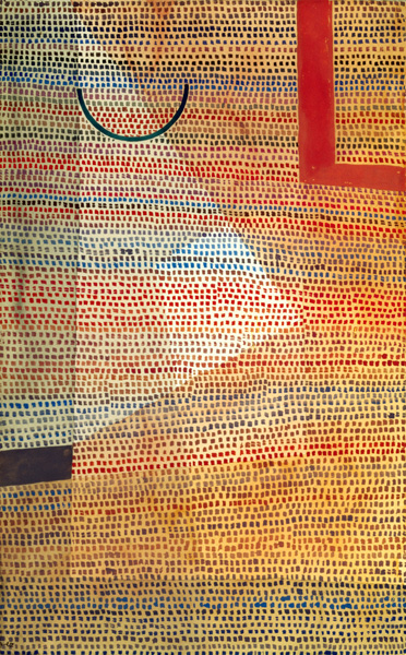 Halbkreis zu Winkligem. van Paul Klee