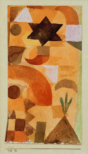 Vignette an Aegypten. 1918.33. van Paul Klee