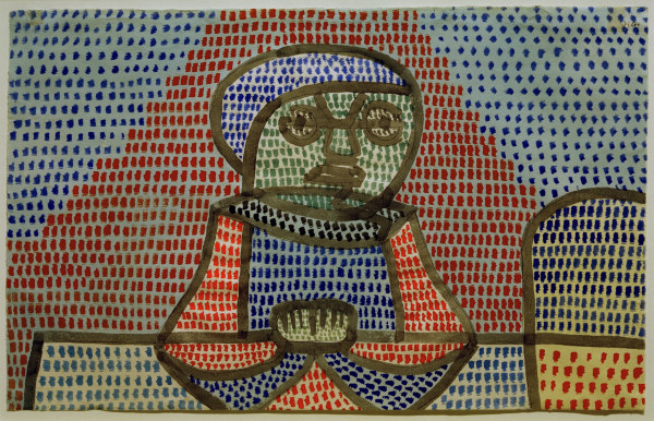 Knabe am Tisch, van Paul Klee