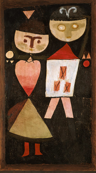 Kostümiertes Paar van Paul Klee