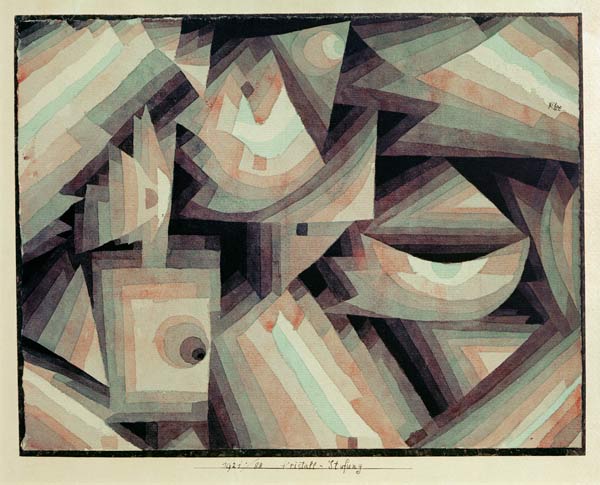Kristall-Stufung, 1921, 88. van Paul Klee