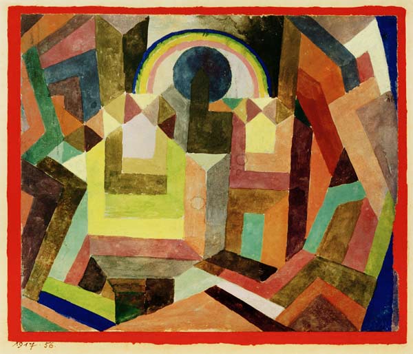 mit dem Regenbogen, 1917, 56. van Paul Klee