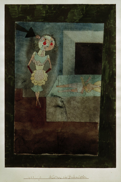 Selbstmord eines Stubenmaedchens, van Paul Klee