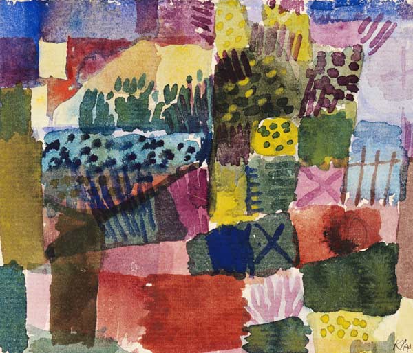 Südlicher Garten van Paul Klee