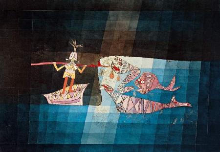 Gevechtsscène uit de komische opera  - De zeeman Paul Klee