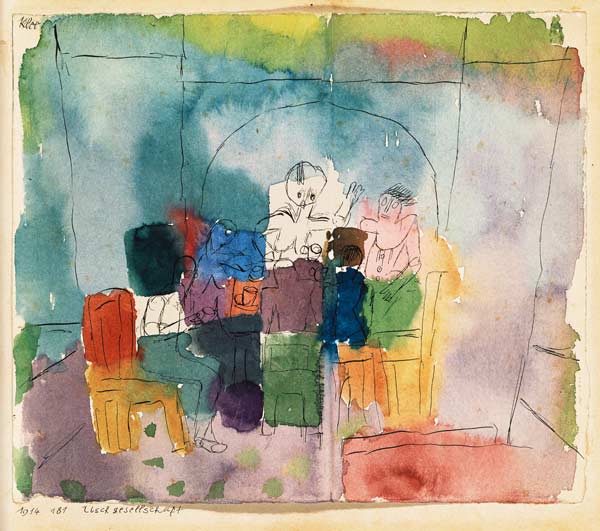 Tischgesellschaft van Paul Klee