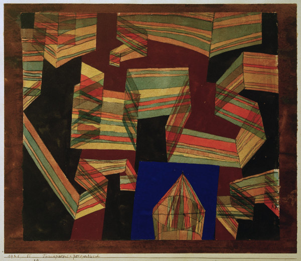 Transparent-perspectivisch, 1921, 55. van Paul Klee
