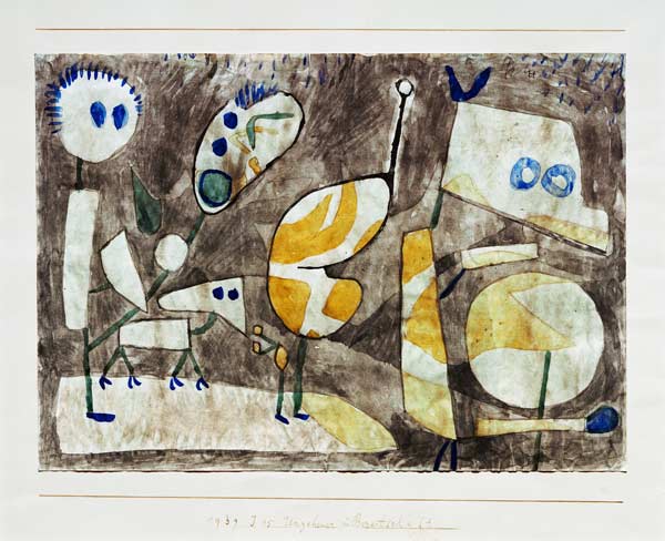 Ungeheuer in Bereitschaft, 1939, 75 van Paul Klee