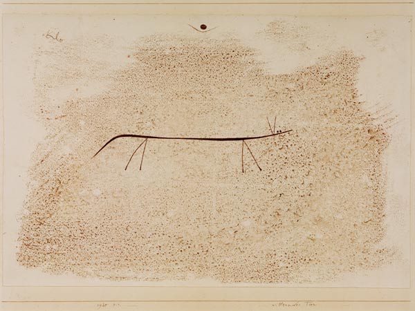 Witterndes Tier, 1930, 64 (P 4). van Paul Klee