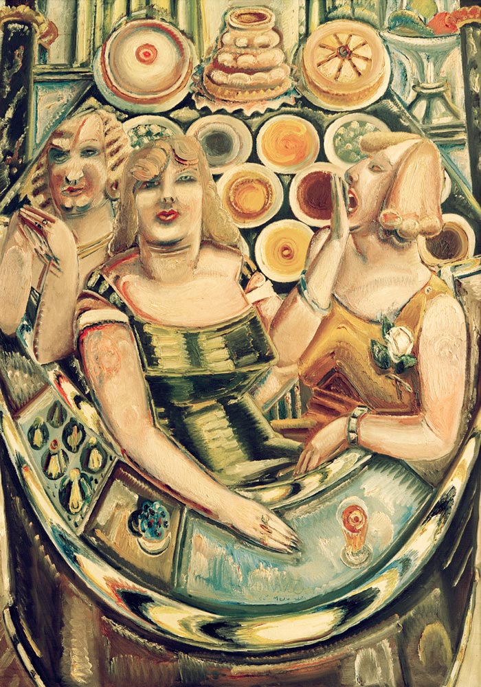 Three barmaids van Paul Kleinschmidt