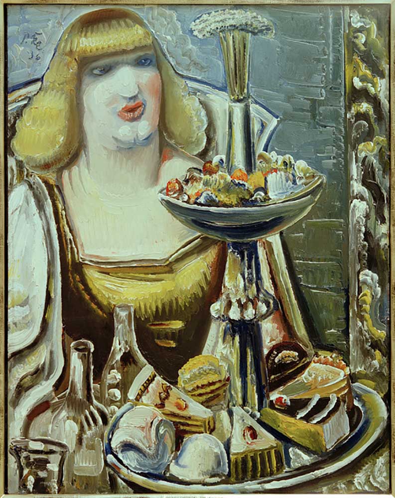 Woman with sweetmeat van Paul Kleinschmidt