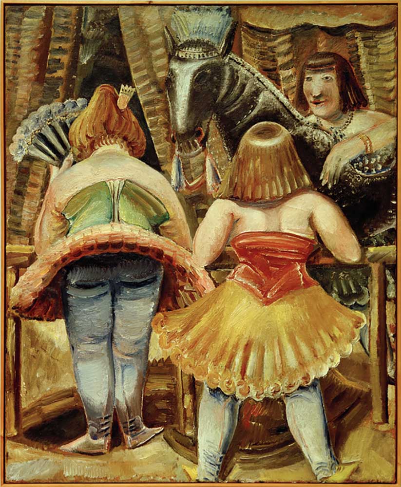 Three women circus horse van Paul Kleinschmidt