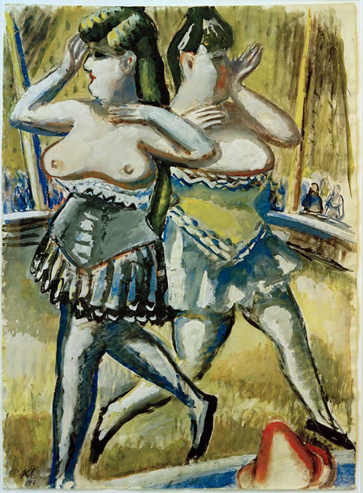 Two circus dancers van Paul Kleinschmidt