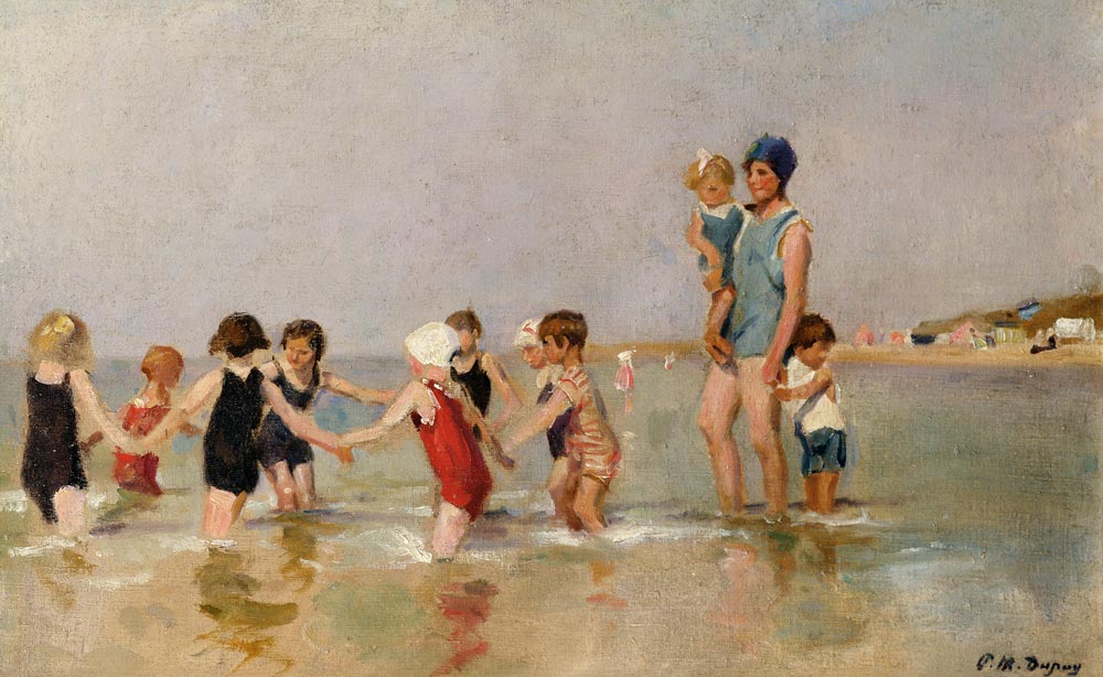 Children Bathing van Paul Michel Dupuy