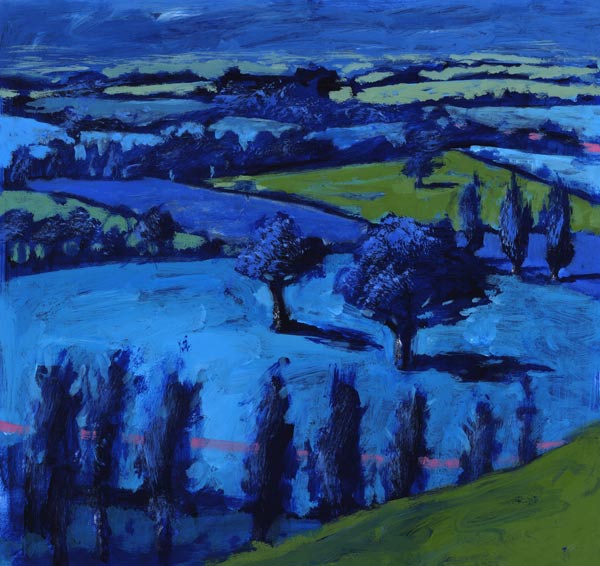 Blue landscape van Paul Powis