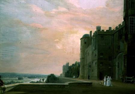 Windsor Castle: North Terrace van Paul Sandby
