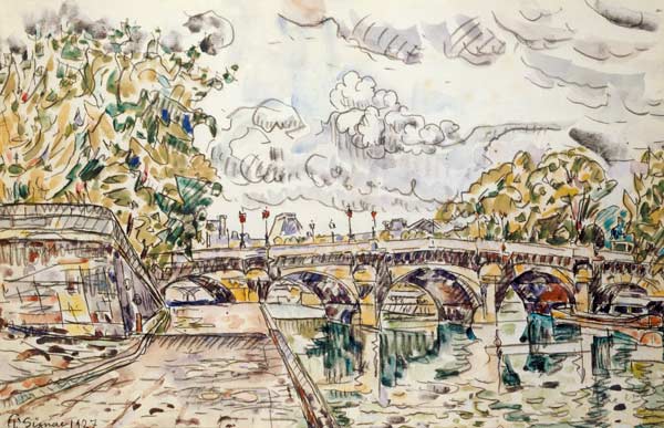 The Pont Neuf, Paris van Paul Signac