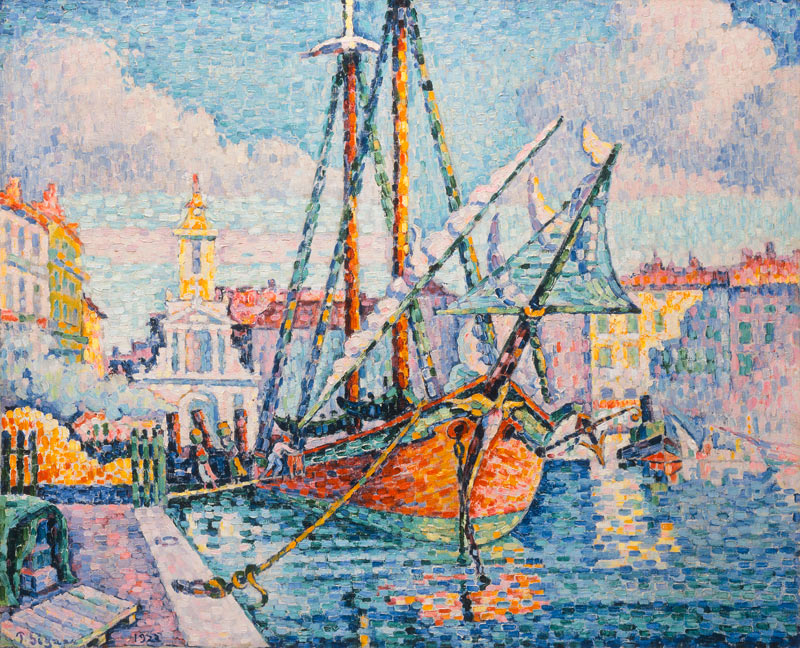 The Port, 1923 (oil on canvas) van Paul Signac