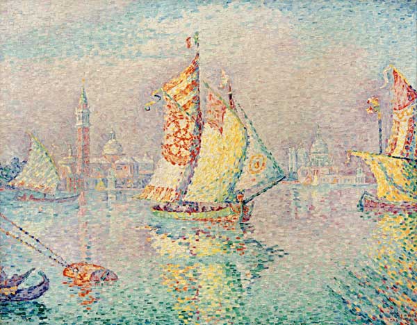 The Yellow Sail, Venice, 1904 (oil on canvas) van Paul Signac