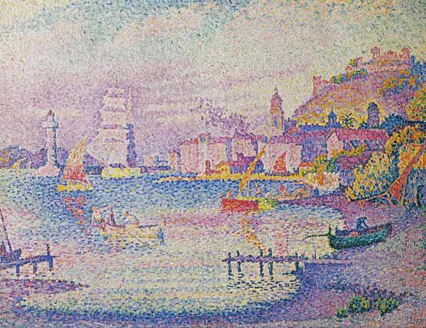 Leaving the Port of Saint-Tropez, 1902 (oil on canvas) van Paul Signac