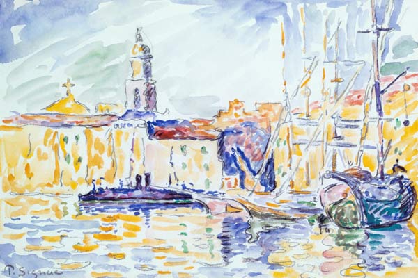 The Harbour at St. Tropez, c.1905 (w/c on paper) van Paul Signac