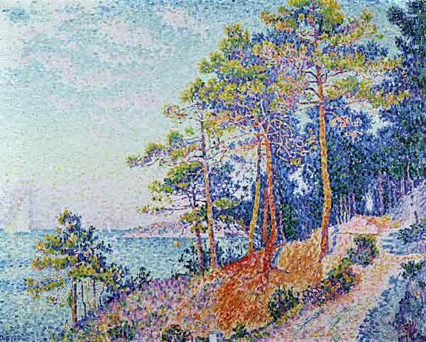 St. Tropez, the Custom's Path, 1905 van Paul Signac