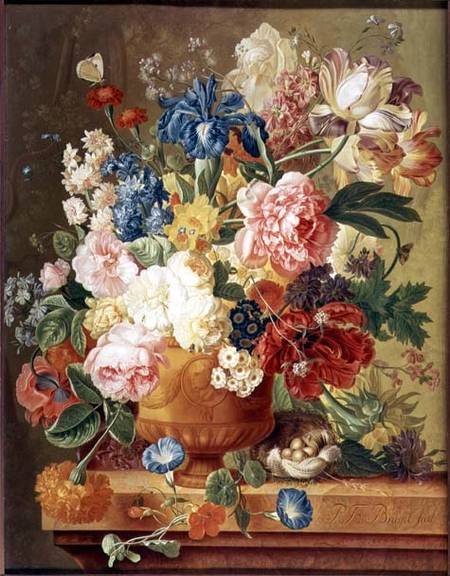 Flowers in a Vase van Paul Theodor van Brussel
