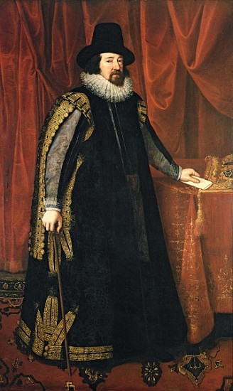 Sir Francis Bacon (1561-1626) Baron Verulam of Verulam, Viscount St. Albans van Paul van Somer