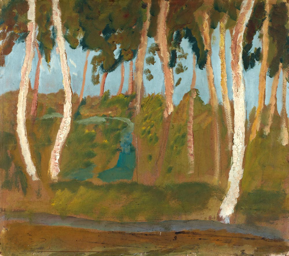 Birch Trees van Paula Modersohn-Becker
