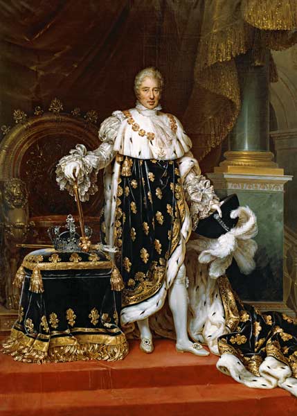 Portrait of Charles X (1757-1836) in Coronation Robes van Paulin Jean Baptiste Guerin