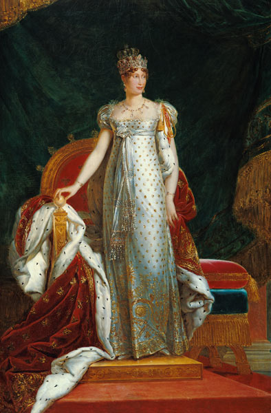 Portrait of Empress Marie Louise (1791-1847) of France, after a painting by Francois Gerard van Paulin Jean Baptiste Guerin