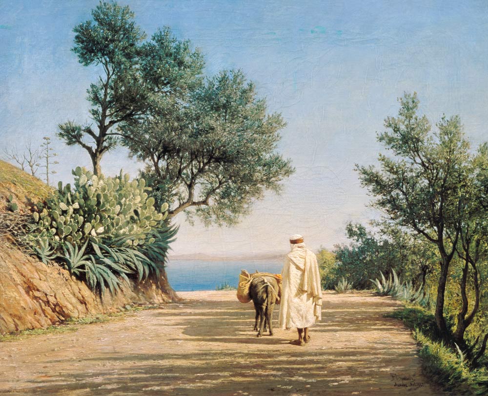 The Road to the Sea, Algeria van Pavel Aleksandrovich Bryullov