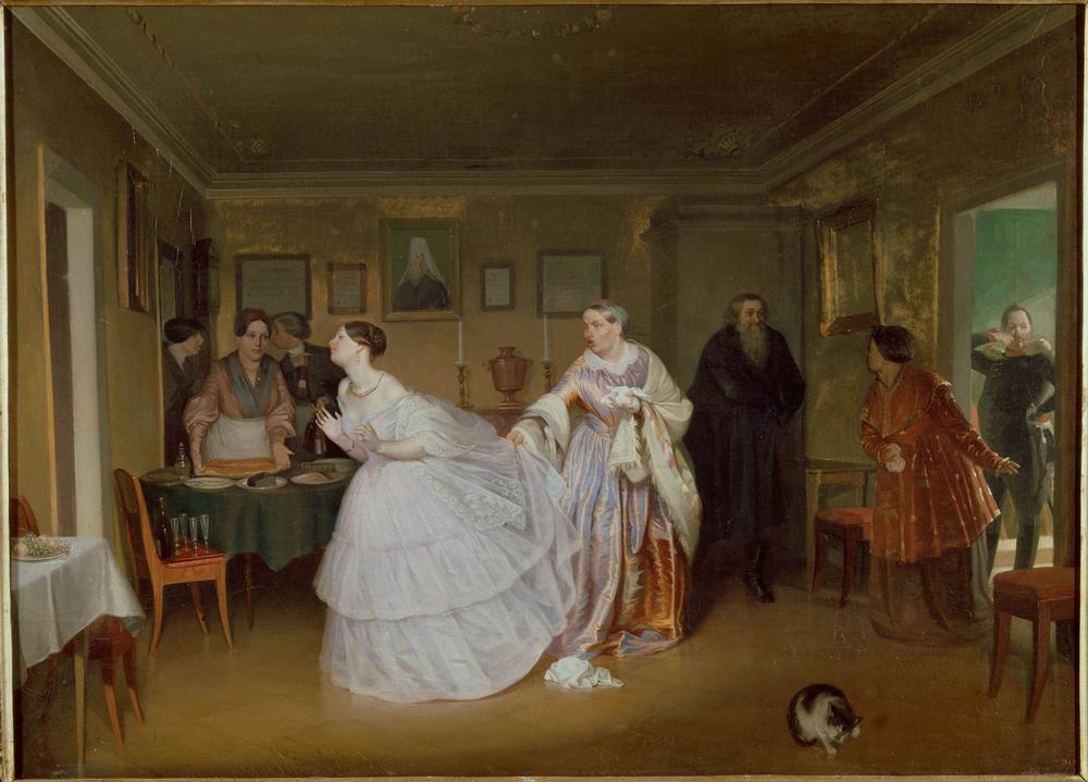 The Courtship of the Major van Pawel Andrejewitsch Fedotow