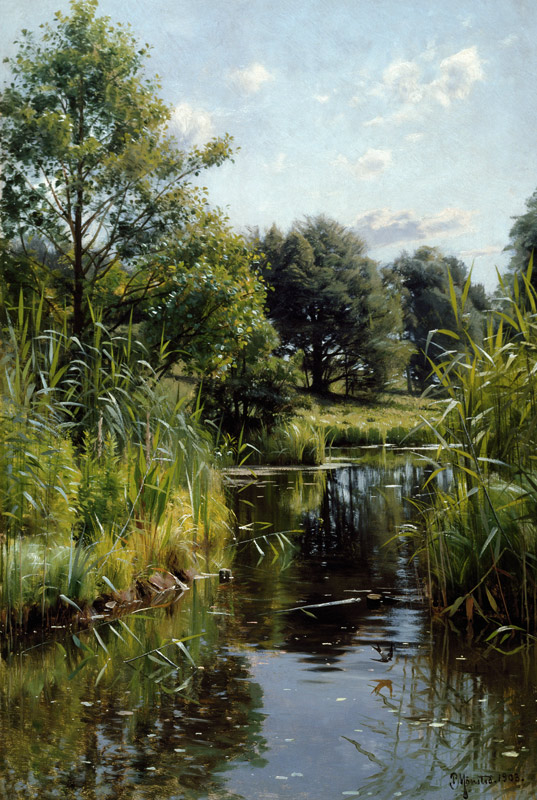 Reeds at the Lake van Peder Moensted