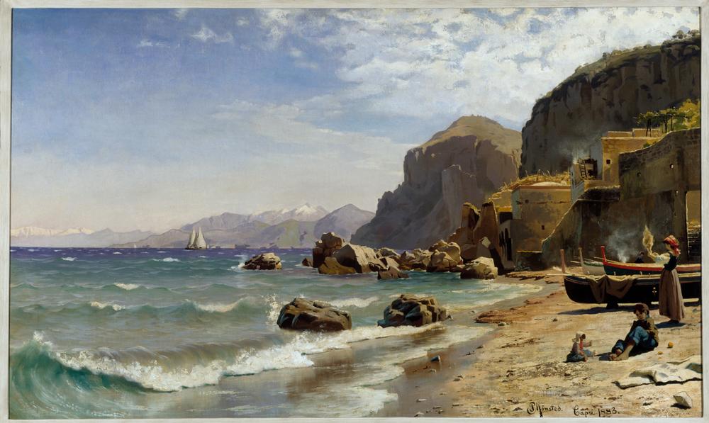 Beach on Capri van Peder Moensted