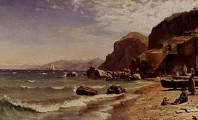 Strand auf Capri. van Peder Moensted