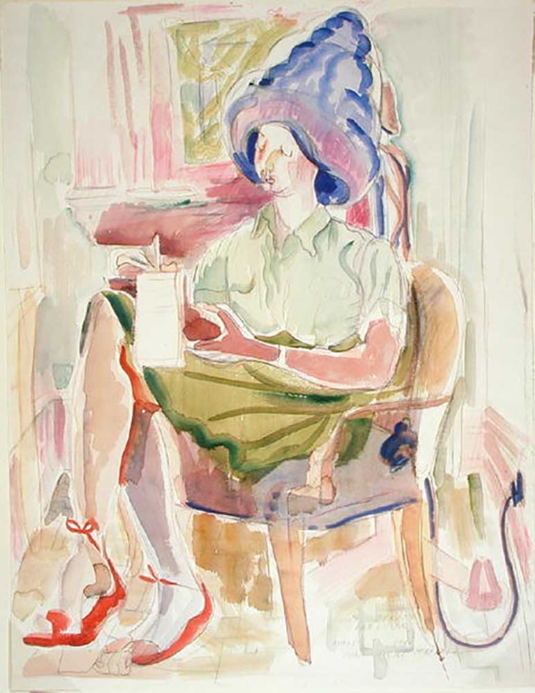 CWAC Beauty parlour, 1944 van Pegi Nicol Macleod