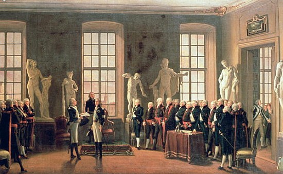 Gustav IV Adolf''s visit to the Academy of Fine Arts in 1797 van Pehr Hillestrom