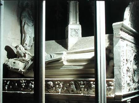 Tomb of Blanche of Anjou wife of James II of Aragon (1264-1327) van Pere  de Bonhull