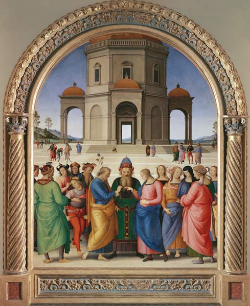 Die mystische Vermählung der hl. Jungfrau Um 1500. van Perugino (eigentl. Pierto di Cristoforo Vanucci)