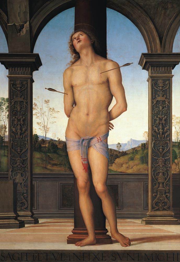 Hl. Sebastian van Perugino (eigentl. Pierto di Cristoforo Vanucci)