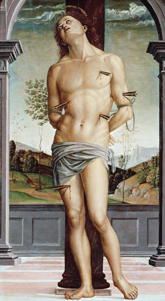 Perugino / St. Sebastian van Perugino (eigentl. Pierto di Cristoforo Vanucci)