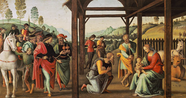 Perugino, Adoration of the Magi / Paint. van Perugino (eigentl. Pierto di Cristoforo Vanucci)