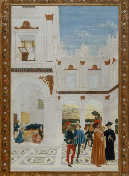 Perugino / Miracle of St.Bernhard van Perugino (eigentl. Pierto di Cristoforo Vanucci)