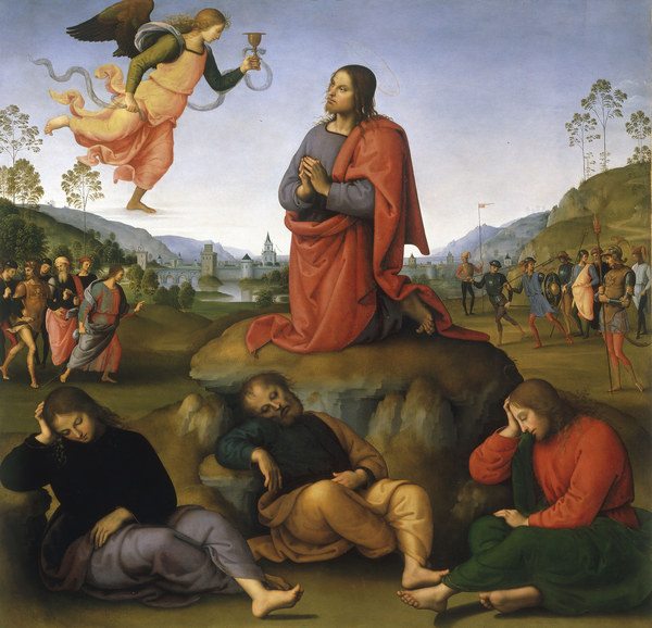Perugino, Christ on Mount of Olives van Perugino (eigentl. Pierto di Cristoforo Vanucci)