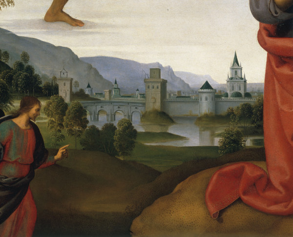Perugino, Landscape with Judas van Perugino (eigentl. Pierto di Cristoforo Vanucci)