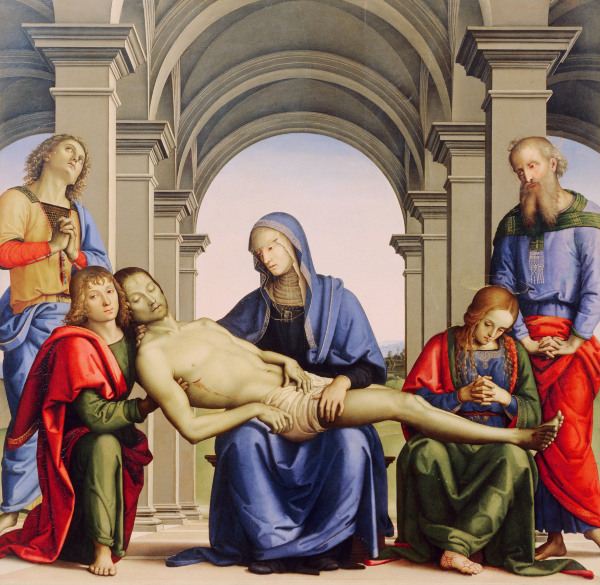 Pietà / Paint.by Perugino / 1494 van Perugino (eigentl. Pierto di Cristoforo Vanucci)