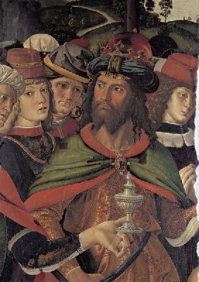 Perugino / Adoration of the Kings, Det.